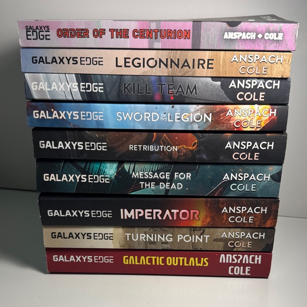Galaxys Edge Paperback Book Series Anspach & Cole  excellent condition 9 books